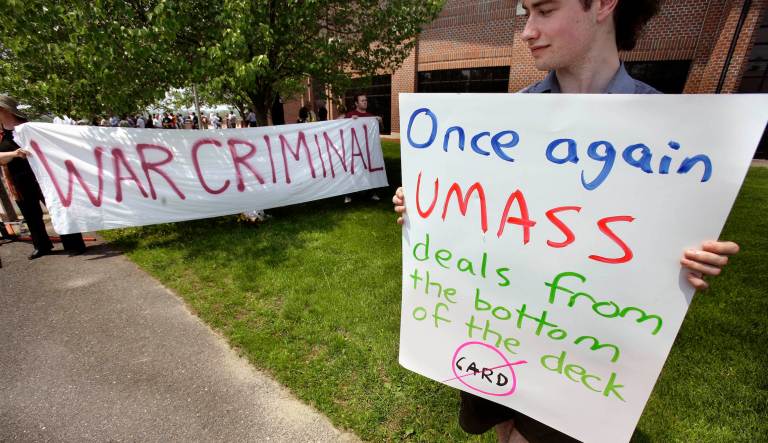 Students who violate speech policy at the University of Massachusetts Amherst may face sanctions and even expulsion from the university, according to their Speech Zone Policy.