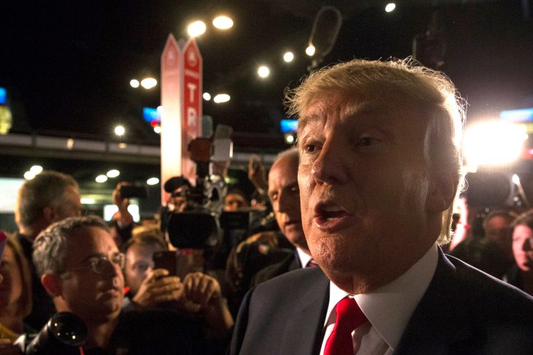 Donald Trump went on to accuse Megyn Kelly of coming up with words he didn't recognize during the brief phone interview with George Stephanopoulos. (AP Photo)Â 
