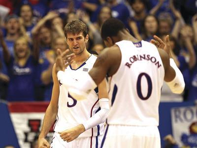 Jamie Squire/Getty ImagesThe Kansas Jayhawks have wins over Ohio State, Georgetown and Baylor(twice)this season.