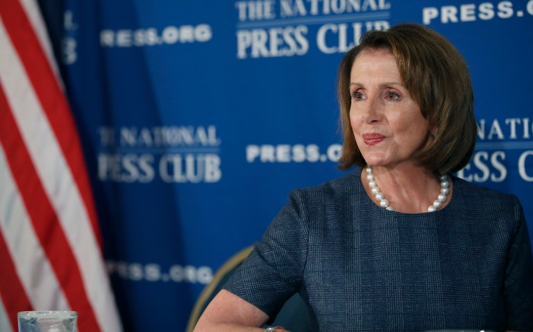 House Minority Leader Nancy Pelosi will bring two guests to President Trump's speech. (AP Photo/Alex Brandon)