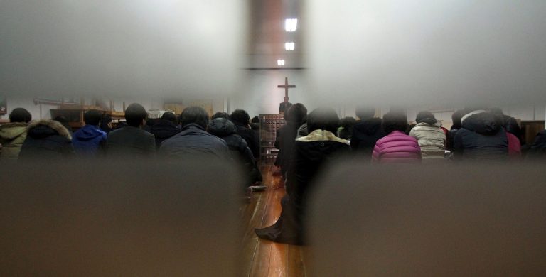 Members from Jincheon Jungang Presbyterian Church attend a service at their church in Jincheon, South Korea, Monday, Feb. 17, 2014. A bombing that killed three South Koreans and an Egyptian driver on the Sinai Peninsula targeted a bus filled with Korean members from Jincheon Jungang Presbyterian Church who had saved for years to visit sites mentioned in the Bible on their churchâs 60th anniversary, officials said Monday.(AP Photo/Yonhap, Kim Hyung-woo) Korea Out