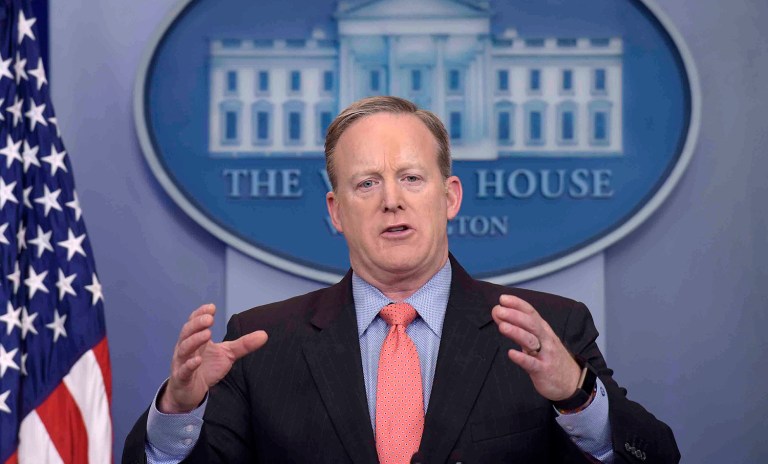 White House press secretary Sean Spicer defended its decision to remove acting Attorney General Sally Yates after she instructed her agency not to defend an executive order. (AP Photo/Susan Walsh)