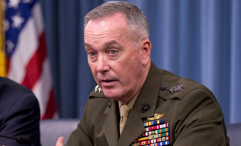 Joint Chiefs Chairman Gen. Joseph Dunford said that there are 