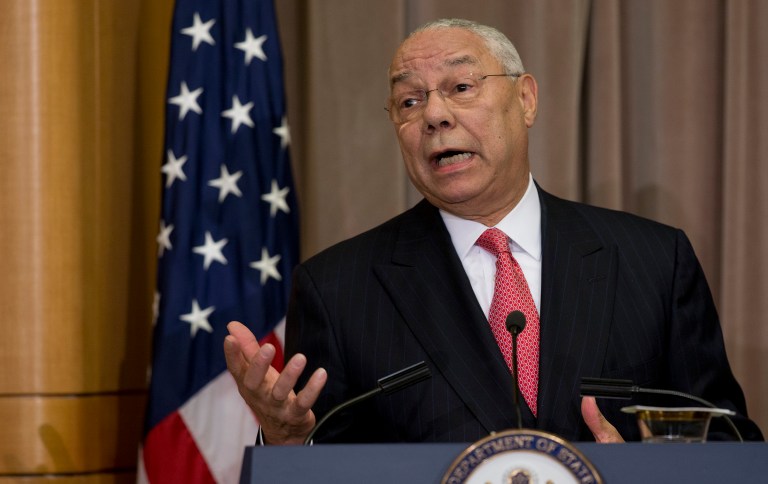 Tuesday's dump of emails hacked from Colin Powell's inbox reveal the former secretary of state disapproved of a range of figures in the media, military and politics. (AP Photo/Carolyn Kaster)