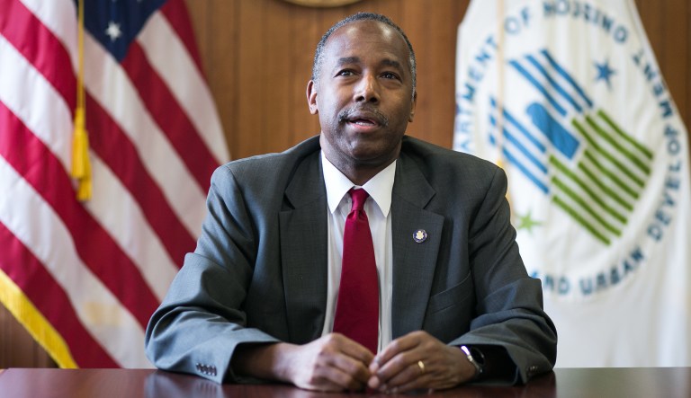 Housing and Urban Development Secretary Ben Carson defended President Trump from media and public criticism over his Twitter rhetoric and other behavioral issues. (Graeme Jennings/Washington Examiner)