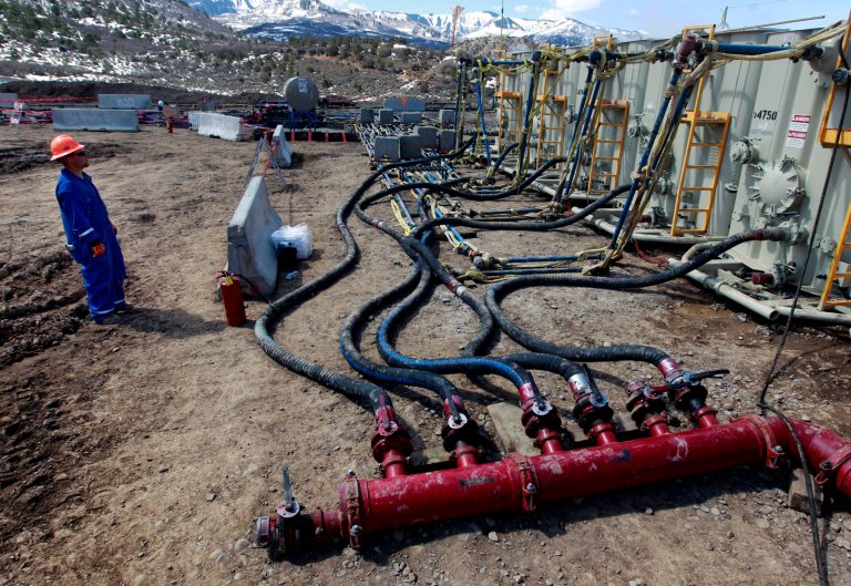 States want the courts to review the EPA's new rule restricting methane emissions from fracking wells. (AP Photo/Brennan Linsley, File)