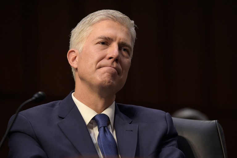 Supreme Court Justice nominee Neil Gorsuch said the president was disappointed he lost Colorado in the election.mittee. (AP Photo/Susan Walsh)