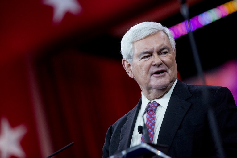 Gingrich lauded Clinton's 