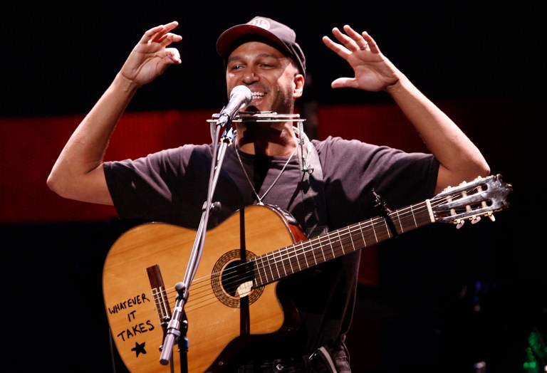 Rage Against the Machine guitarist Tom Morello will headline a nationwide concert tour designed to voice opposition to the Trans-Pacific Partnership trade deal. (AP Photos/Matt Sayles)