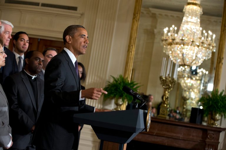 President Barack Obama during remarks on immigration reform in the East Room of the White House on Tuesday, June 11, in Washington. (AP Photo/Evan Vucci)