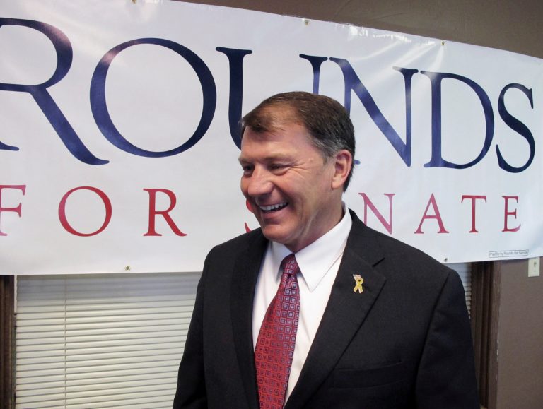 Mike Rounds hopes to widen his lead in the three-way race for South Dakota's open Senate seat. (AP/Nora Hertel)