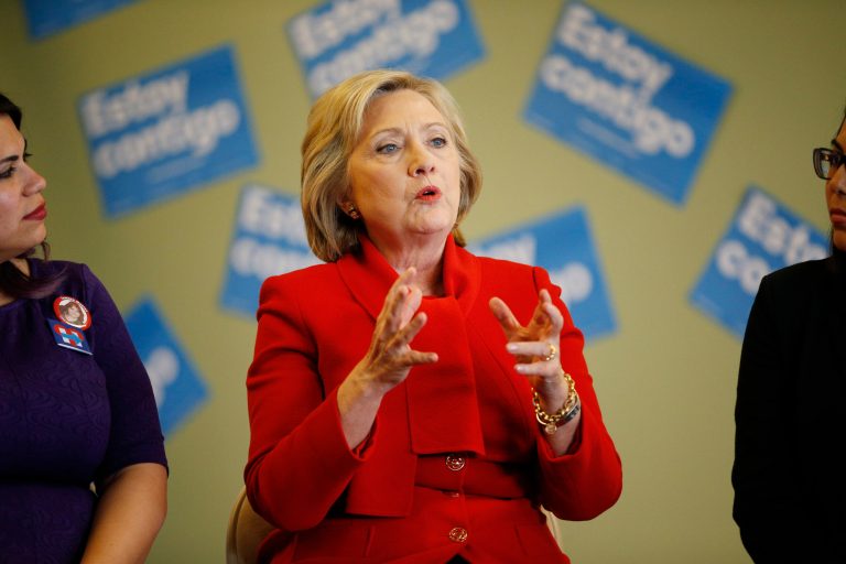Democratic presidential candidate Hillary Clinton told voters during a Nevada town hall on Thursday that she was justified in her refusal to release the transcripts of dozens of paid speeches she gave. (AP Photo/John Locher)