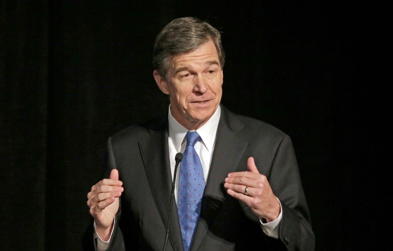Several top GOP lawmakers and politicos called on North Carolina State Attorney General Roy Cooper, D, to resign. (AP Photo/Chuck Burton)