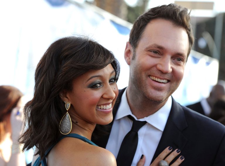 Actress Tamera Mowry, who is black, wept in an interview with Oprah Winfrey over the vile bigotry she has encountered because of her marriage to Fox News reporter Adam Housley, who is white.ÃÂ (File photo by Frazer Harrison/Getty images for NAACP image Awards)