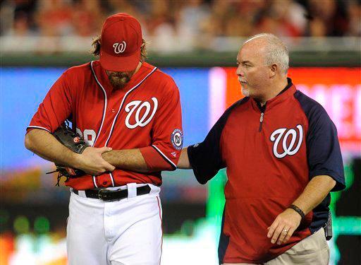 Nationals lose Jayson Werth, suffer painful fall to Phillies