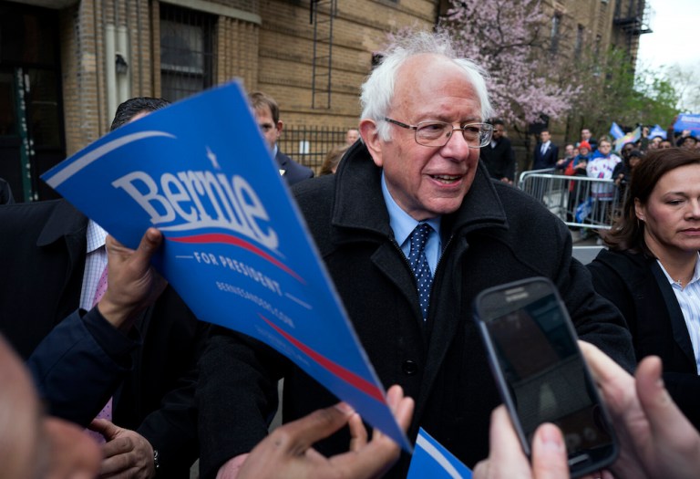 Sanders says more delegates and superdelegates support his campaign. (AP Photo/Craig Ruttle)