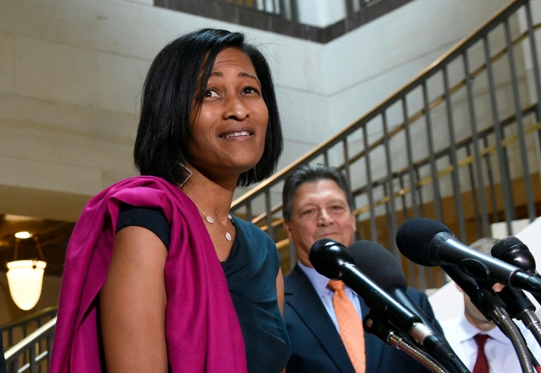 Former Hillary Clinton aide Cheryl Mills was granted an immunity agreement by the Justice Department during the FBI's criminal probe into her boss. (AP Photo/Susan Walsh)
