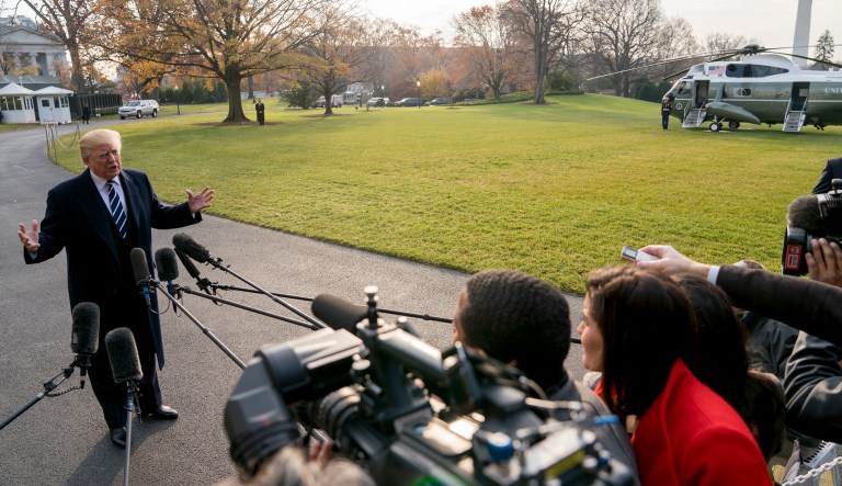 President Trump told the New York Times in an interview, 