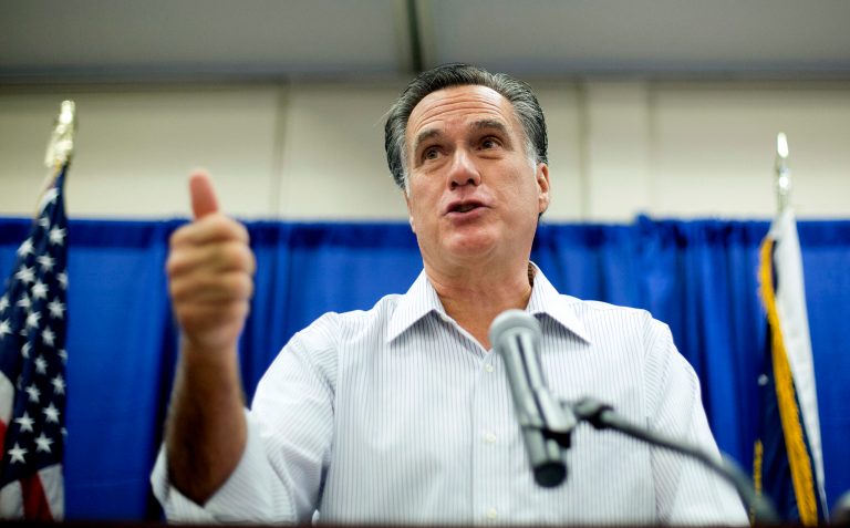 Mitt Romney predicted a GOP-controlled Senate would quickly send multiple bills to President Obama's desk. (AP Photo/David Goldman)