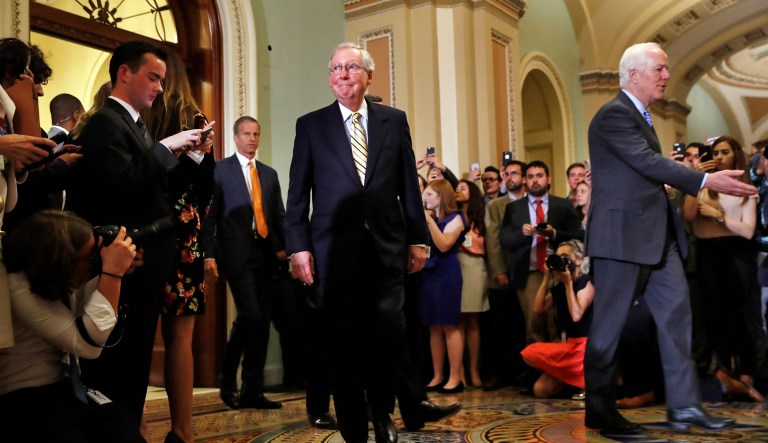 In the next few days, senators will offer amendments and vote on moving a final bill forward. (AP Photo/Jacquelyn Martin)