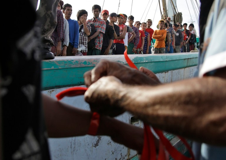 The U.N. estimates that there are 27 to 30 million men, women and children enslaved today, more than at any time in human history. (AP Photo/Dita Alangkara, File)