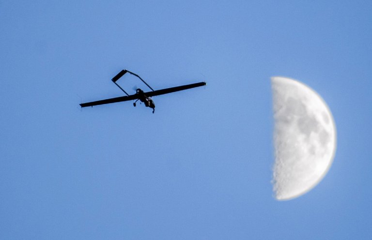 A Kentucky judge has dismissed all charges against a man who shot down a drone he claimed was harassing his family. (Peter Haley/The News Tribune via AP)