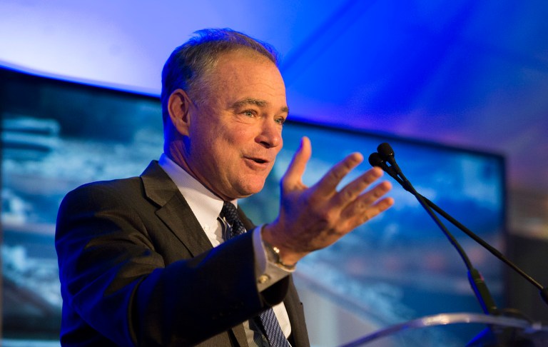 Sanders backers were plotting from the outset of the convention to oppose Tim Kaine as the party's vice presidential candidate. (AP Photo/Molly Riley)