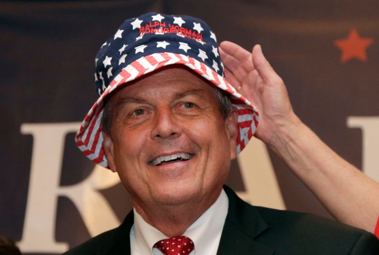 Republican Ralph Norman basks in victory Tuesday after winning South Carolina's 5th Congressional District. (AP Photo/Chuck Burton)