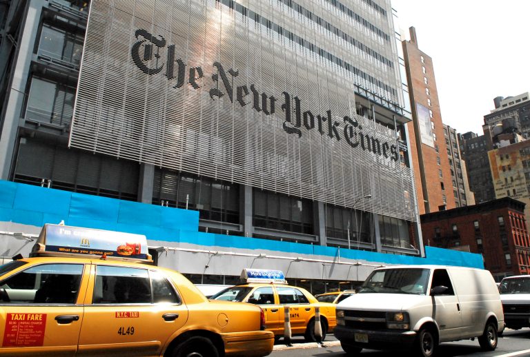The 164-year-old newspaper will go into the New Year leaving behind a trail of mistakes and embarrassing flubs. (Andrew Burton/Bloomberg News)