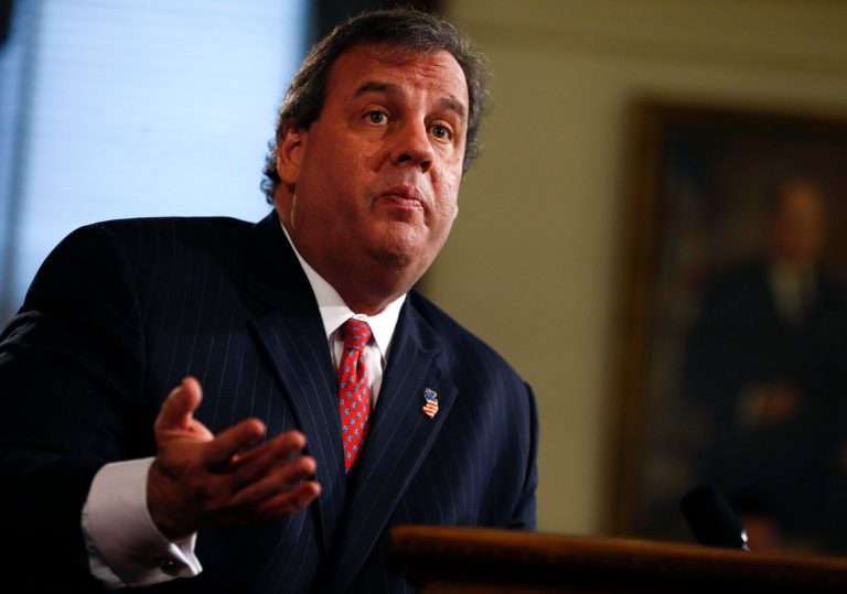 New Jersey Gov. Chris Christie speaks about his knowledge of a traffic study that snarled traffic at the George Washington Bridge during a news conference on January 9, 2014 at the Statehouse in Trenton, New Jersey. According to reports, Christie's deputy chief of staff, Bridget Anne Kelly, is accused of giving a signal to the Port Authority of New York and New Jersey to close lanes on the George Washington Bridge, allegedly as punishment for the Fort Lee, New Jersey mayor not endorsing the Governor during the election. (Photo by Jeff Zelevansky/Getty images)