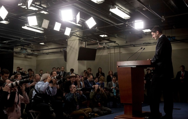 For what it's worth, the third iteration of the headline, though unflattering, is not unfair. (AP Photo/Andrew Harnik)