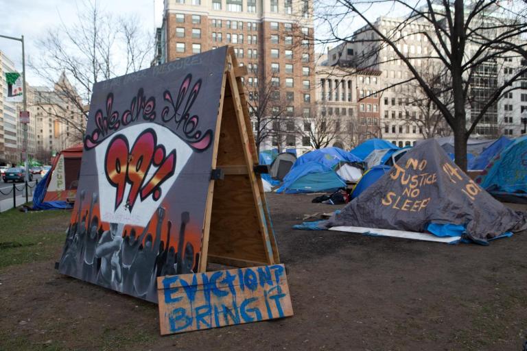Occupy D.C., McPherson Square, Wed, Feb 1, 2012.