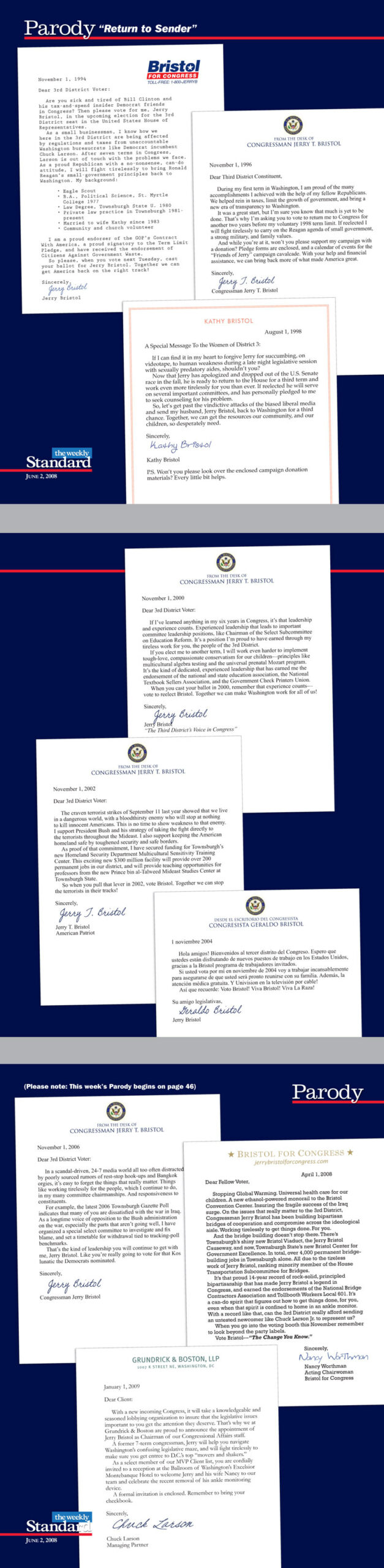 The evolution of a congressman