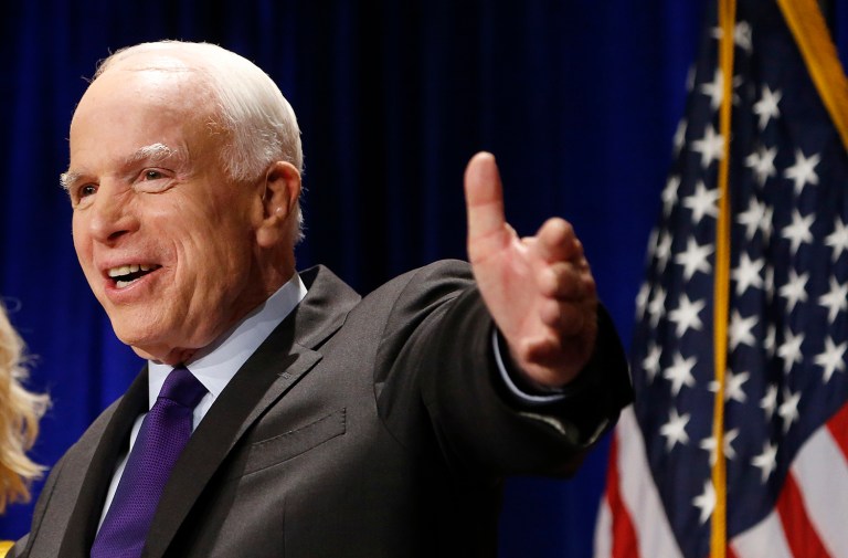 Sen. John McCain, R-Ariz., said that he hopes to finish the fiscal 2017 defense policy bill before Congress leaves Washington for a Thanksgiving break. (AP Photo/Ross D. Franklin)