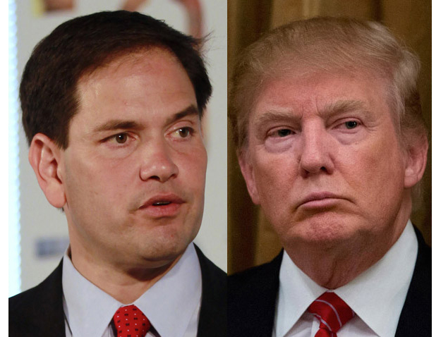 Donald Trump attackedÂ Marco Rubio on Twitter, saying the Florida senator won last Wednesday's GOP presidential debate 