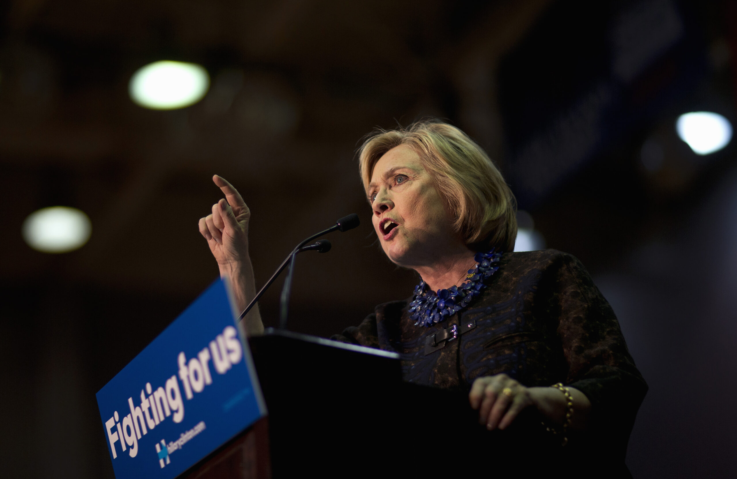 Clinton, Black Lives Matter trade shouts