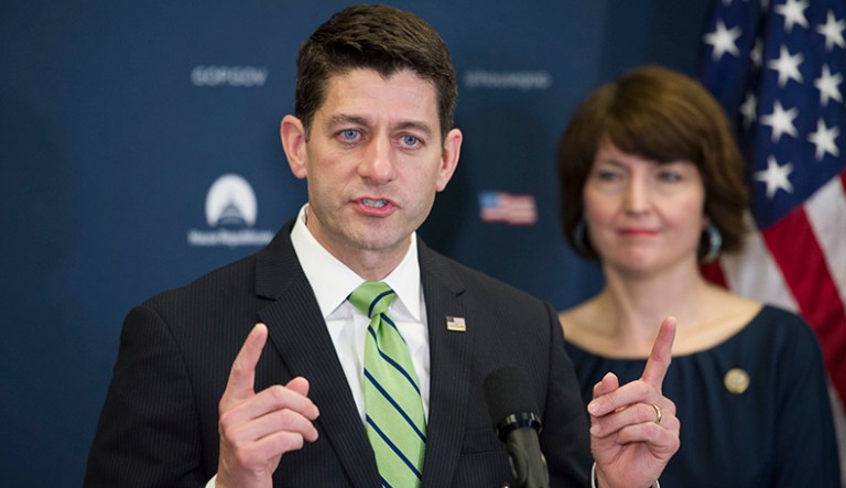 The Republican leadership has faced conservative backlash over the $1 trillion, five-month spending deal announced on Sunday. (AP Photo/Cliff Owen)