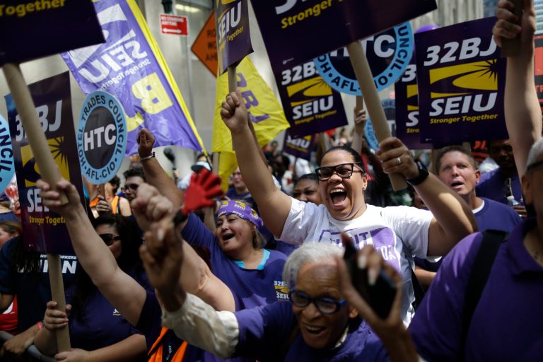The charges against McDonald's that became the basis for the labor board rules change were the result of a campaign funded by the Service Employees International Union. (AP Photo/Mary Altaffer)