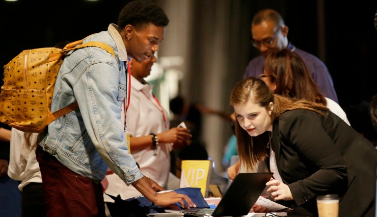 Forecasters had expected new jobless claims, which are adjusted for seasonal variations, to tick up to 237,000. (AP Photo/LM Otero)