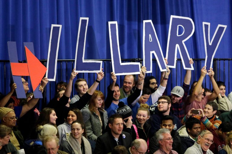 Hillary Clinton's camp released a memo predicting a much more successful series of primaries in March, when she'll get to run in bigger states with larger minority populations. (AP Photo/Elise Amendola)