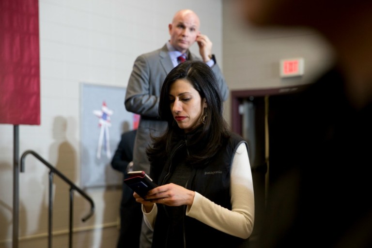 Huma Abedin's tenure has come under scrutiny by the State Department watchdog and congressional panels in the past because her simultaneous employment at the Clinton Foundation and by the federal government could have led to potential conflicts of interest. (AP Photo)