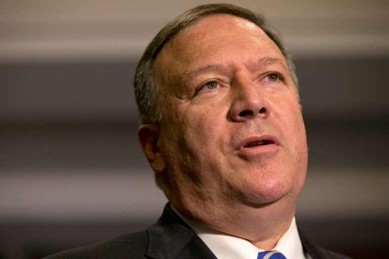 Rep. Mike Pompeo, R-Kan., says U.S. adversaries are most likely wading through data collected from the Democratic National Committee, and Hillary Clinton's private server. (AP Photo/Jacquelyn Martin)