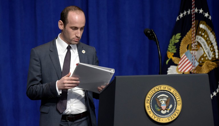 Stephen Miller duked it out with CNN's Jim Acosta Wednesday over immigration figures and charged that the CNN White House correspondent holds a 