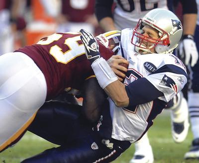 Linebacker London Fletcher is 36 years old and will be a free agent after the season, but he leads the NFL in tackles.