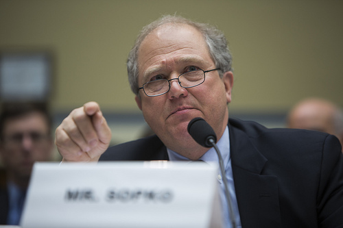 Special Inspector-General for Afghan Reconstruction John F. Sopko testifies before a House committee. (SIGAR Photo)
