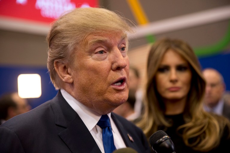 Republican presidential candidate Donald Trump slammed 