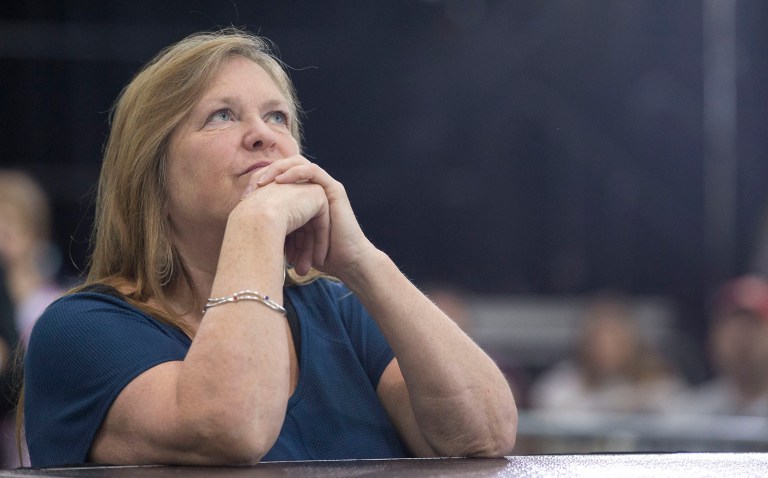 Jane Sanders served as president from 2004-2011, during which time the school took on $10 million in debt as part of a plan to expand the school. (AP Photo/Mary Altaffer)