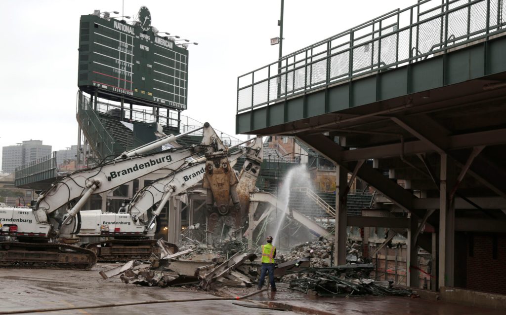 Renovation project at Wrigley in full swing