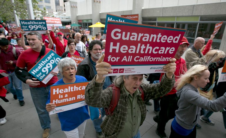 Single-payer systems ration healthcare, slow the development of life-saving drugs and medical devices, and hamstring economic growth. (AP Photo/Rich Pedroncelli)