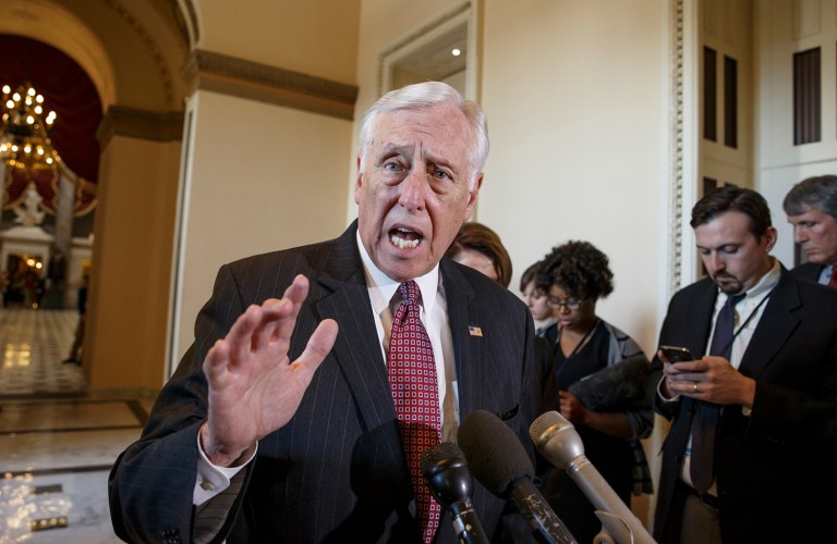 Hoyer pointed to repeated examples over the past ten years in which Republicans have praised the non-partisan CBO. (AP Photo/J. Scott Applewhite)